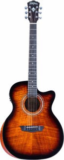 Guitare électro-acoustique Washburn WCG12FCE Comfort Series (Cognac Sunburst)