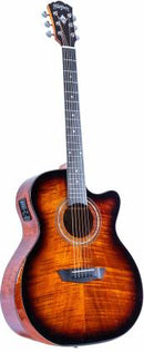 Guitare électro-acoustique Washburn WCG12FCE Comfort Series (Cognac Sunburst)