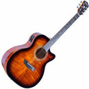 Guitare électro-acoustique Washburn WCG12FCE Comfort Series (Cognac Sunburst)