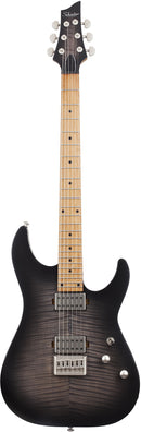 Schecter C-1 STANDARD PLUS Electric Guitar (Transparent Black Burst)