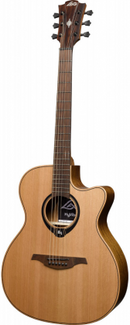 Lag Guitars HV10ACE RH HyVibe 10 Auditorium Cutaway Guitare électro-acoustique (Satin naturel)