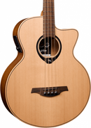 Basse électro-acoustique Lag Guitars HV10BCE RH HyVibe 10 Cutaway (Satin naturel)