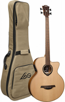 Basse électro-acoustique Lag Guitars HV10BCE RH HyVibe 10 Cutaway (Satin naturel)