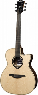 Guitare électro-acoustique Lag Guitars HV30ACE RH HyVibe 30 Auditorium Cutaway (Naturel brillant)