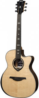 Lag Guitars HV50ACE HyVibe 30 Auditorium Acoustic Electric Guitar (Natural Glossy)