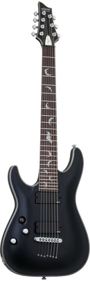 Schecter DAMIEN PLATINUM-7 Guitare électrique 7 cordes pour gaucher (Satin Black)