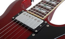 Guitare électrique Schecter ZACKY VENGEANCE CUSTOM REISSUE (See Thru Cherry with 6661 Graphic)