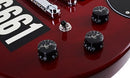 Guitare électrique Schecter ZACKY VENGEANCE CUSTOM REISSUE (See Thru Cherry with 6661 Graphic)