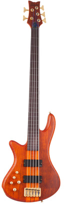 Schecter STILETTO STUDIO-5 FL Fretless 5-String Left-Handed Electric Bass Guitar (Honey Satin)