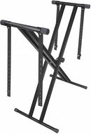 NUX NPX-10 Adjustable Double X Portable Keyboard Stand For Home And Stage (Black)