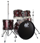 Westbury W575T-RS 5-Piece Studio Drum Kit With Throne (Ruby Sparkle)
