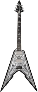 Schecter WYLDE AUDIO IRONWORKS VIKING FR Electric Guitar (Gloss Black With White Hightlights)