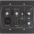 Cloud Electronics LM-2AB Line/Mic/Remote Active Input Plate (Black)