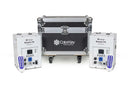 ColorKey CKU-7713 Dazzler FX MK2 600W Cold Spark Machine Bundle with Road Case 2-Pack (White)