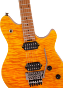 Guitare électrique EVH WOLFGANG WG STANDARD QM (ambre transparent)