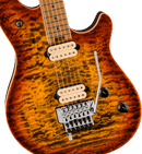 Guitare électrique EVH WOLFGANG SPECIAL QM (effet œil de tigre)