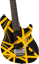 Guitare électrique EVH WOLFGANG SPECIAL STRIPED (noire et jaune)
