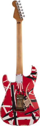 EVH STRIPED SERIES FRANKENSTEIN FRANKIE Electric Guitar (Red With Black Stripes)