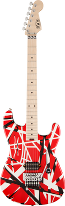 EVH STRIPED SERIES Electric Guitar (Red With Black Stripes)