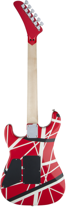 EVH STRIPED SERIES 5150 Electric Guitar (Red With Black And White Stripes)