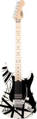 Guitare électrique EVH STRIPED SERIES (blanche à rayures noires)