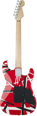 EVH STRIPED SERIES Left-Handed Electric Guitar (Red, Black And White Stripes)