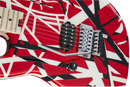 EVH STRIPED SERIES Left-Handed Electric Guitar (Red, Black And White Stripes)