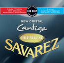 Savarez 510CRJP Jeu de cordes de guitare classique New Cristal Cantiga Premium - Tension mixte