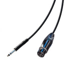 Mammoth Cables MM2893 TT-XLRF 02' Câble audio symétrique TT vers XLR (Noir) - 2ft