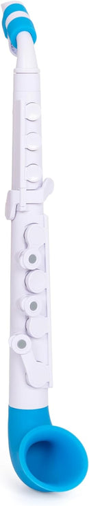 Nuvo N520JWBL jSax Plastic Curved Starter Saxophone V2 (White/Blue)