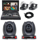 Datavideo EZ STREAMING PACKAGE C-AT Single Operator Livestream PTZ Production Bundle With Auto Tracking And HDBaseT