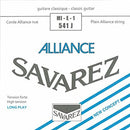 Savarez 541J Alliance Classical Guitar Strings - High Tension .0252 (10 Strings)