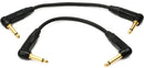 PRS Signature Right Angle To Right Angle Instrument Cable - 6in (2 Pack)