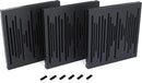 Vicoustic VICB06580 VicPattern Ultra Wavewood MKII Acoustic Panel (Matte Black) - 3-Pack