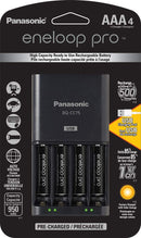 Panasonic KKJ75K3A4BA Advanced Battery Charger w/AAA Eneloop Pro High Capacity Rechargeable Batteries