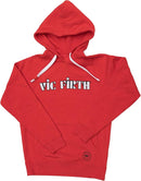 Sweat à capuche rouge Vic Firth VAHD0013 - Taille L