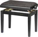Proel PB90VSBBK Professional Wooden Keyboard Bench With Velvet Seat (Black Matte)