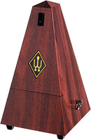 Wittner 855111 Plastic Casing Metronome w/Bell (Mahogany Grain)