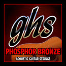 Cordes de guitare acoustique en bronze phosphoreux GHS 625 (tirant moyen) - .012 - .052