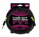 Câble d'extension pour casque Ernie Ball 6423EB 1/4 à 3,5 mm (noir) - 20 pieds
