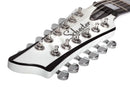 Schecter STARGAZER-12 12-String Left-Handed Electric Guitar (Gloss White)