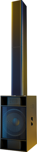 BASSBOSS SUBLIM8 Powered Column PA System (Black)