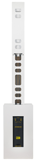 BASSBOSS SUBLIM8 Powered Column PA System (White)