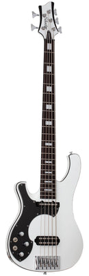 Basse électrique pour gaucher 5 cordes Schecter STARGAZER-5 (Gloss White)