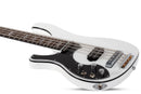 Basse électrique 12 cordes pour gaucher Schecter STARGAZER-12 (Gloss White)