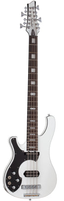 Basse électrique 12 cordes pour gaucher Schecter STARGAZER-12 (Gloss White)