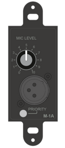 Cloud Electronics M-1DB Mic Level Active Input Plate (Black)