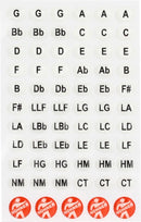 Hohner MZ20195 Glow In The Dark Harmonica Key Stickers