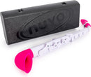 Nuvo N520JWPK jSax Saxophone de démarrage incurvé en plastique V2 (blanc/rose)