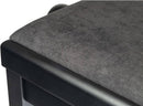 Proel PB90VSBBK Professional Wooden Keyboard Bench With Velvet Seat (Black Matte)